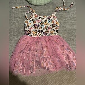 Disney dress with pink tulle skirt